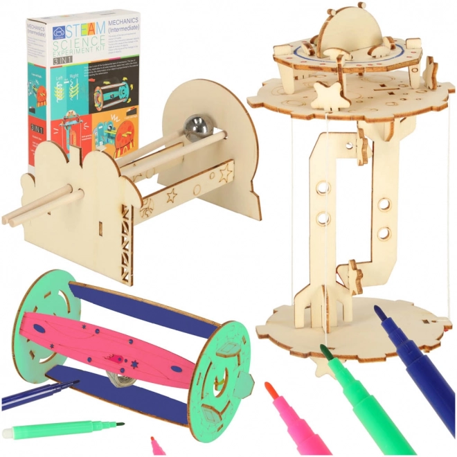 Edukativní sada pro vědecké experimenty DIY Mechanika gravitace 3v1