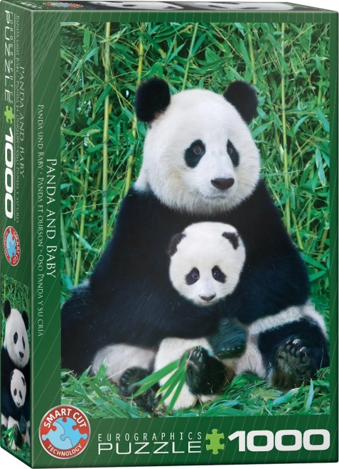 Puzzle Panda a mládě 1000 dílků