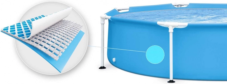 Třívrstvý PVC materiál s výztuží