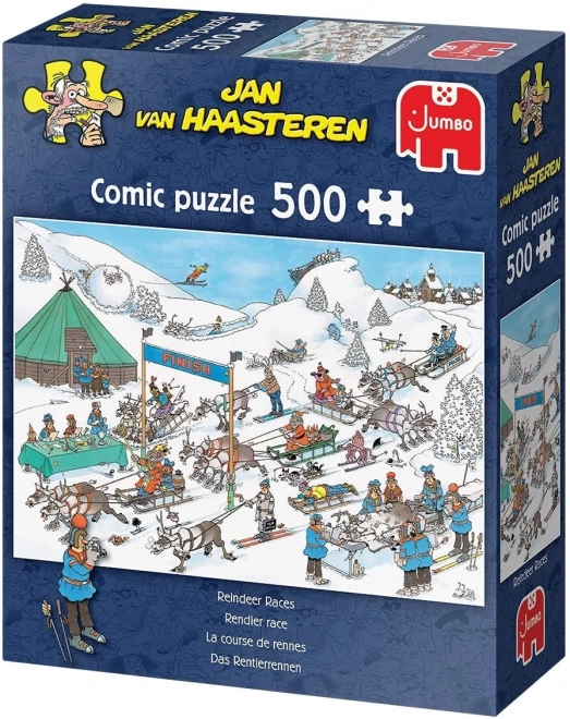 Puzzle Závody sobích spřežení 500 dílků od Jana van Haasterena