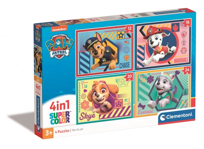Puzzle 4v1 Tlapková patrola