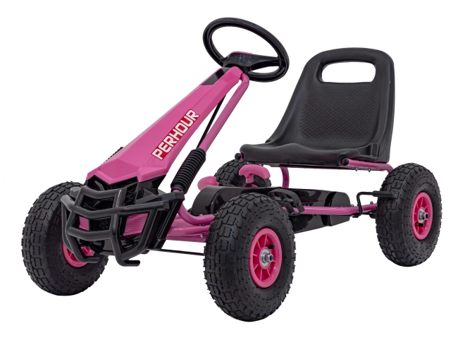 AIR PerHour Pedal Go-Kart – Růžový