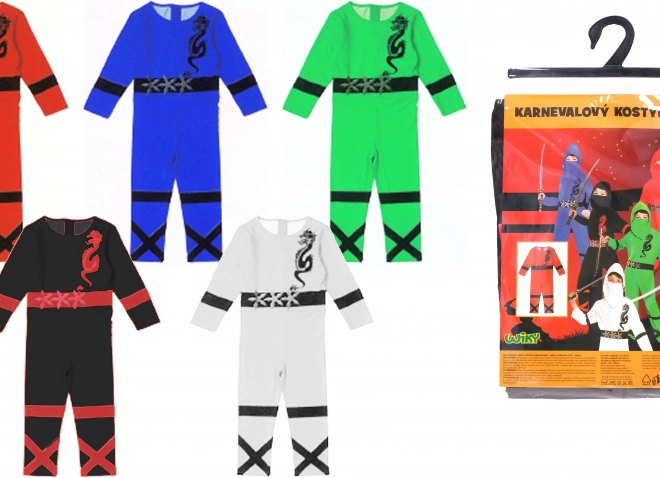 Set karneval - ninja M 110-120 cm