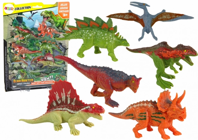 Sada figurek Dinosauři 6 ks Barevné