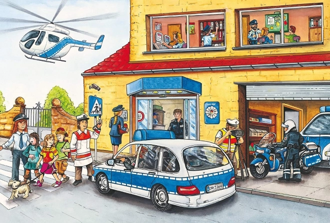 Puzzle policie, hasiči a záchranáři 3x24 dílků