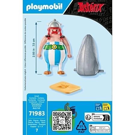 Figurka Obelix s Menhirem