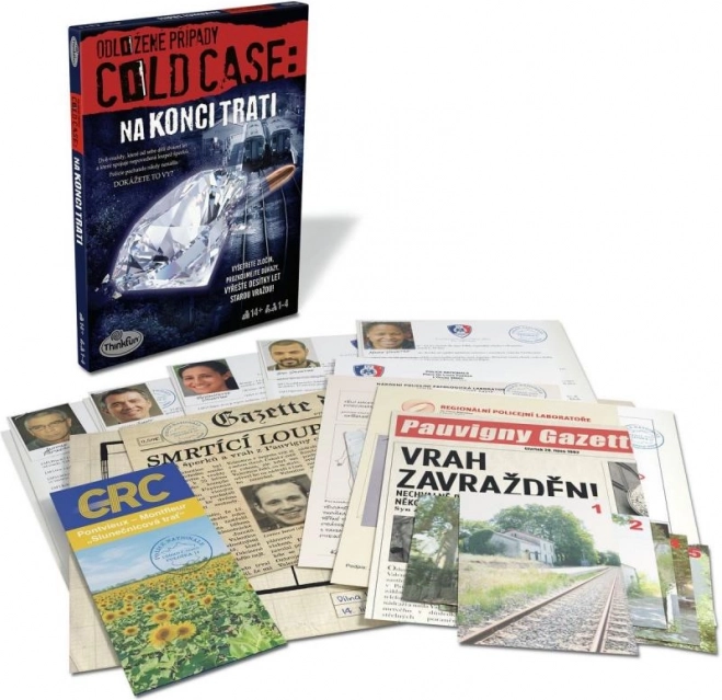 ThinkFun Odložené Případy: Na Konci Trati Hra
