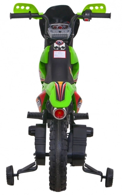 Dětské kolo Cross Battery vehicle Green + Assist wheels + LED sounds