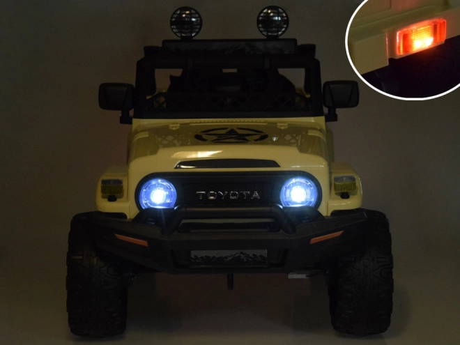 Elektrické autíčko Toyota FJ Cruiser pro děti – Béžová
