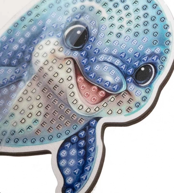 Diamantové malování CRYSTAL ART: Oceán - Delfín