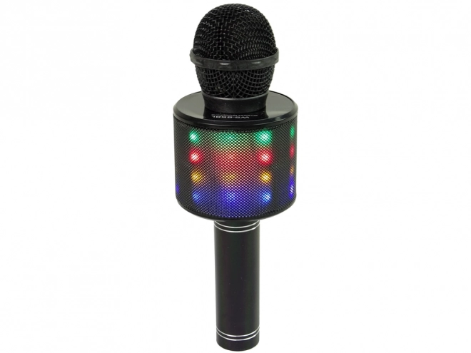 Bezdrátový USB mikrofon s reproduktorem pro nahrávání karaoke Model WS-858 Black