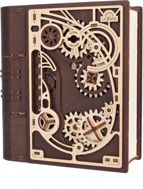 Dřevěná mechanická kniha tajemství UGEARS 3D puzzle