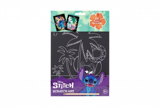 Vyškrabávací obrázky Stitch pro kreativní zábavu