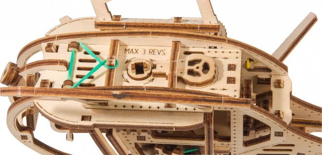 Dřevěné 3D puzzle vrtulník