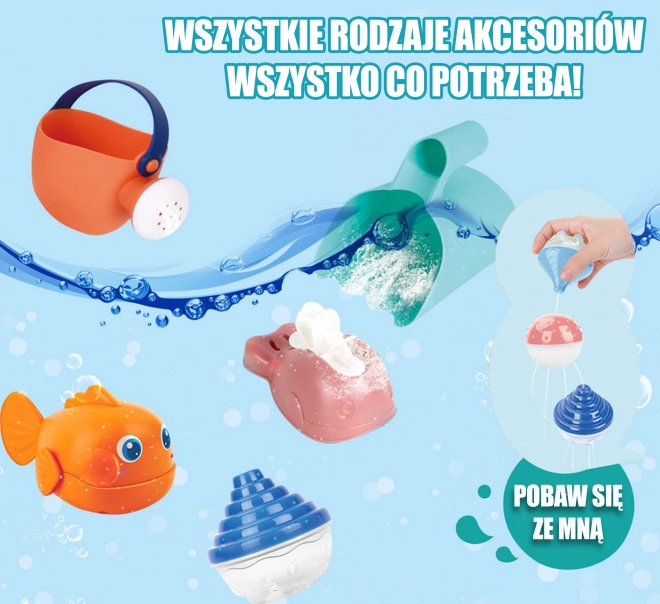 Dětský vodní stůl 2v1 s pískovištěm a vodopádem WOOPIE