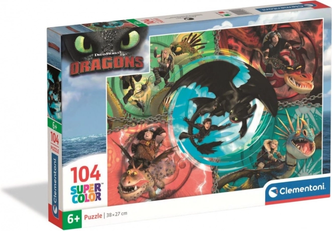 Clementoni puzzle 104 dílků Jak vycvičit draka