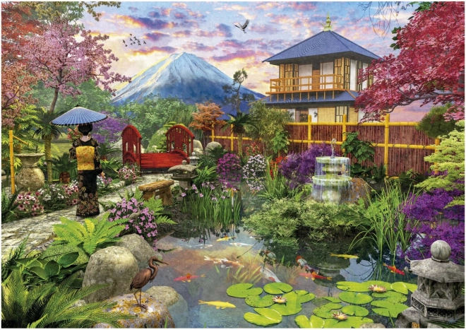 Japonská zahrada puzzle 1500 dílků