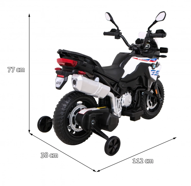 Dětská motorka na baterii bílá BMW F850 GS