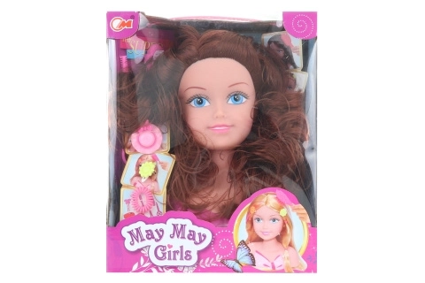 Česací hlava pro děti Brunetka