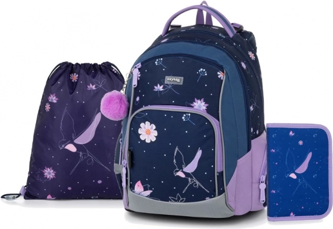 OXYBAG Školní set 3ks OXY GO Květiny