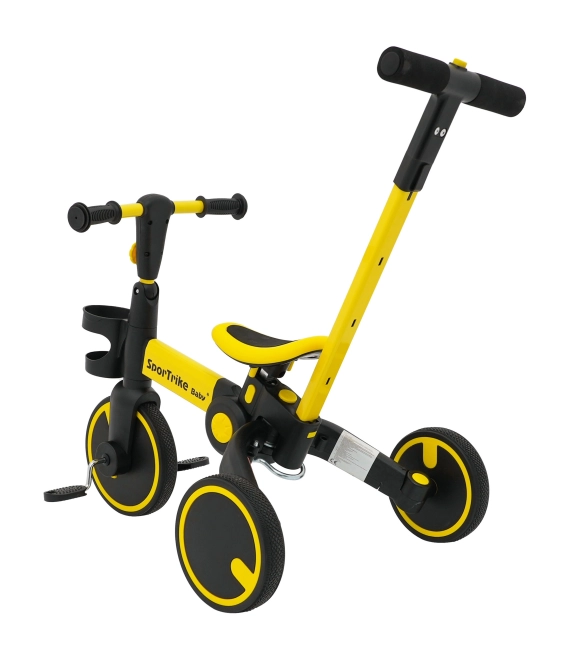 Dětské odrážedlo Happy Bike 3v1 – Žluté