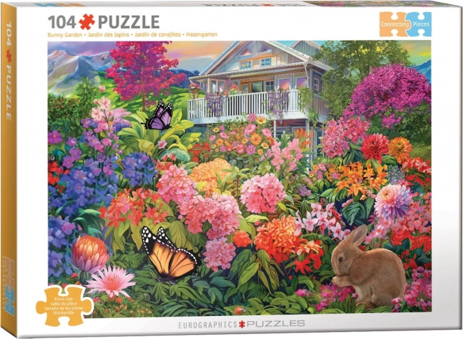Puzzle Králičí zahrada 104 dílků