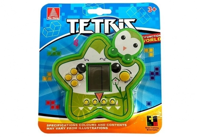 Elektronická hra Tetris zelená hvězda
