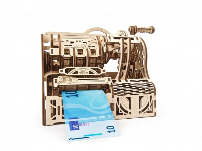 Dřevěný mechanický model pokladny Ugears