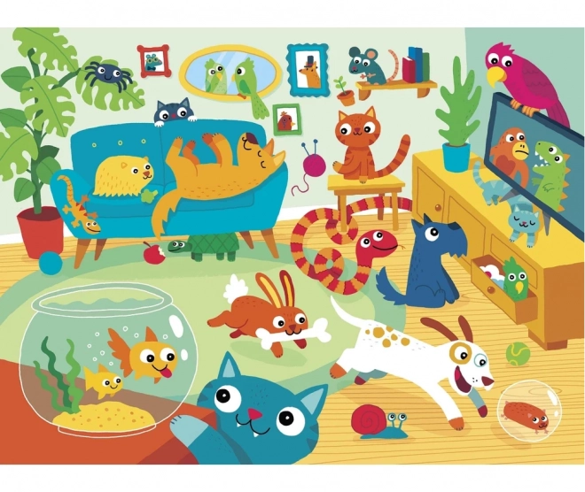 Puzzle Zvířecí večírek 24 dílků