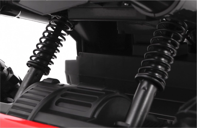 Dětská čtyřkolka Sport Run Battery Quad Black + 4x4 + LED + rádio MP3