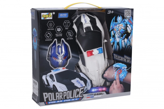 Autorobot RC ovládaný hodinkami 24 cm