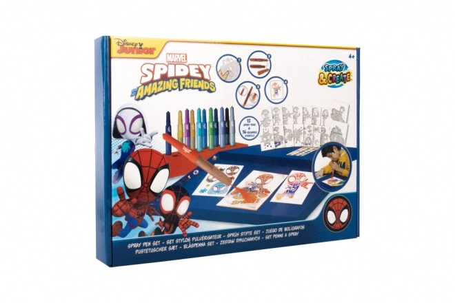 Malířská sada se sprejovými fixami Spidey
