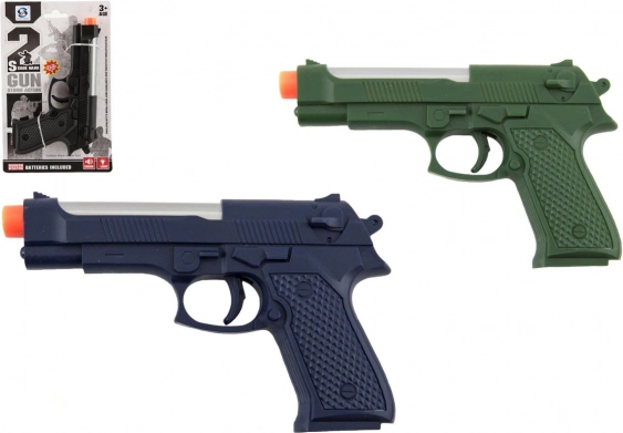 Plastová pistole 17 cm se světlem a zvukem