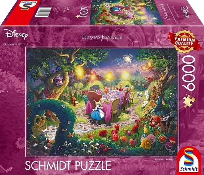 Puzzle Alenka v říši divů: Čajový dýchánek šíleného kloboučníka 6000 dílků