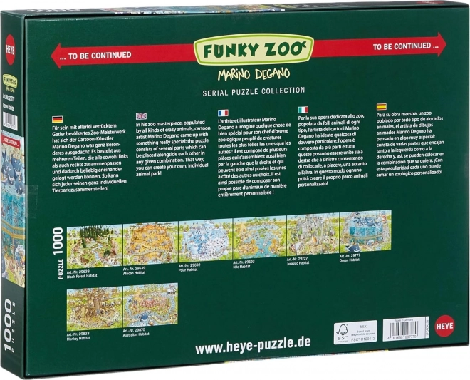 HEYE Puzzle Šílená ZOO: Expozice Oceán 1000 dílků