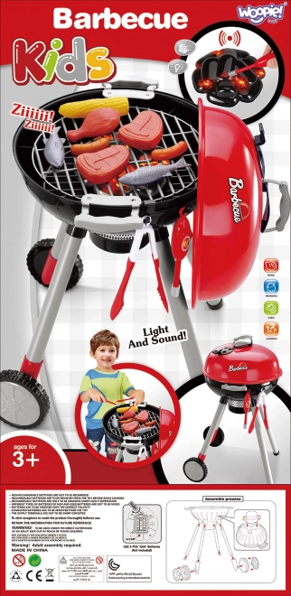 Dětský grill se světly a zvuky  na baterie