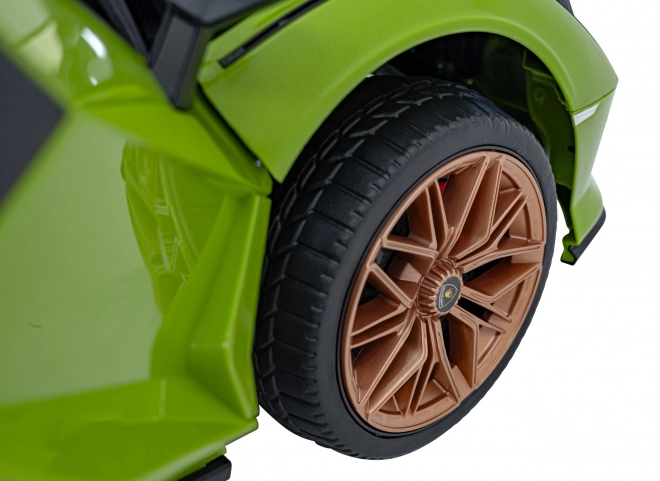 Lamborghini SIAN dětské auto na baterii s ovladačem – Zelené