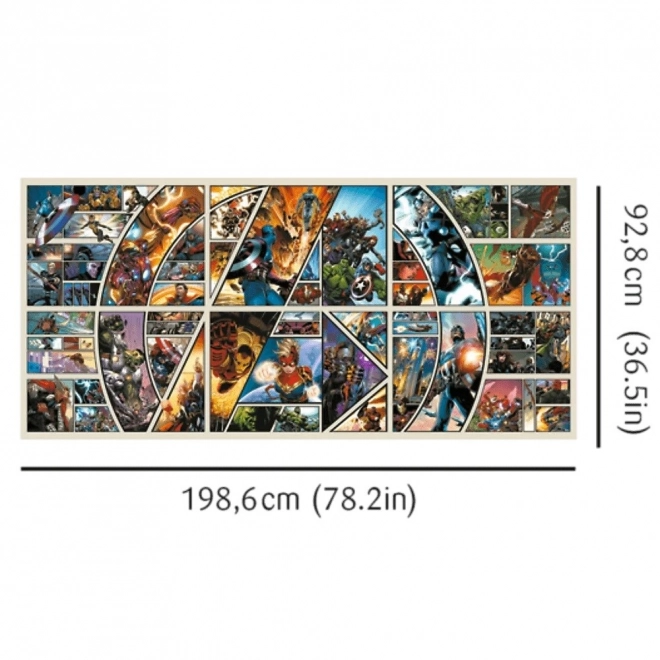 Puzzle 9000 dílků Marvel Across the Comic Universe
