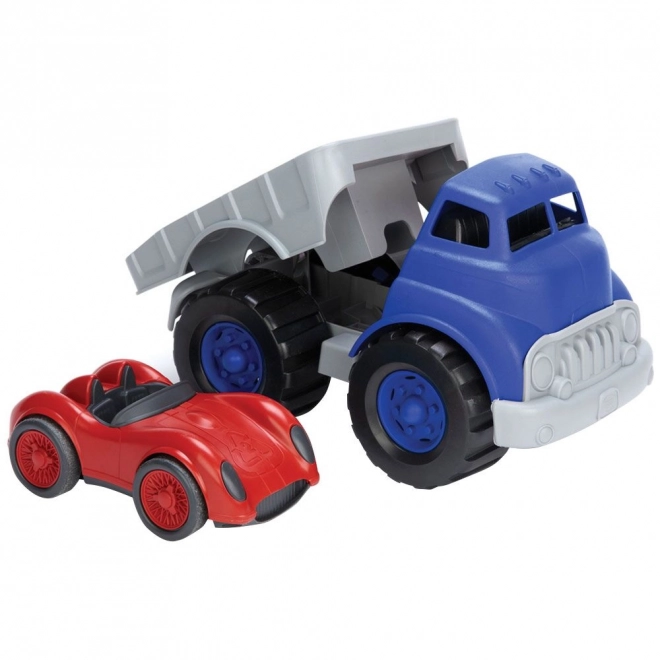Nákladní auto se závodním autem Green Toys
