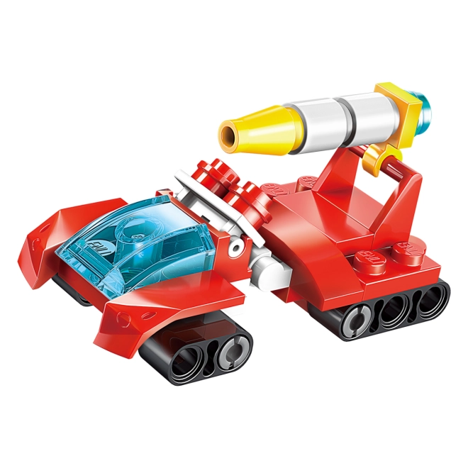 Futuristické vozidlo a robot v jedné krabičce
