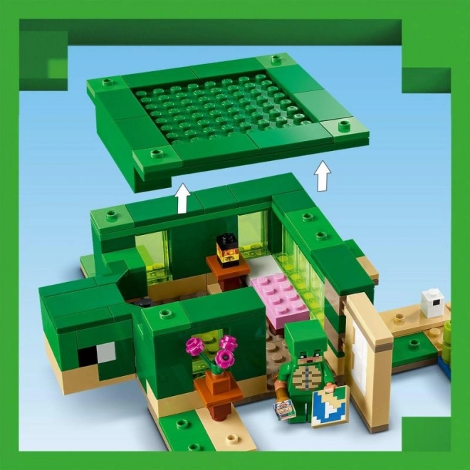 Minecraft Turtle Domek na pláži
