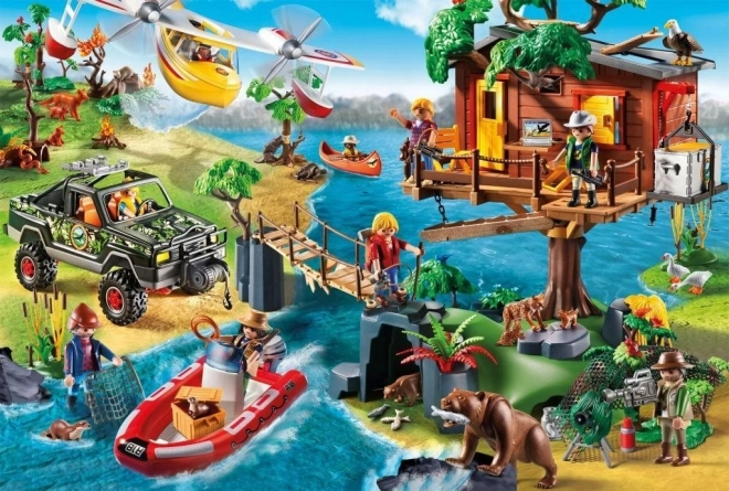 SCHMIDT Puzzle Playmobil Domek na stromě 150 dílků + figurka Playmobil