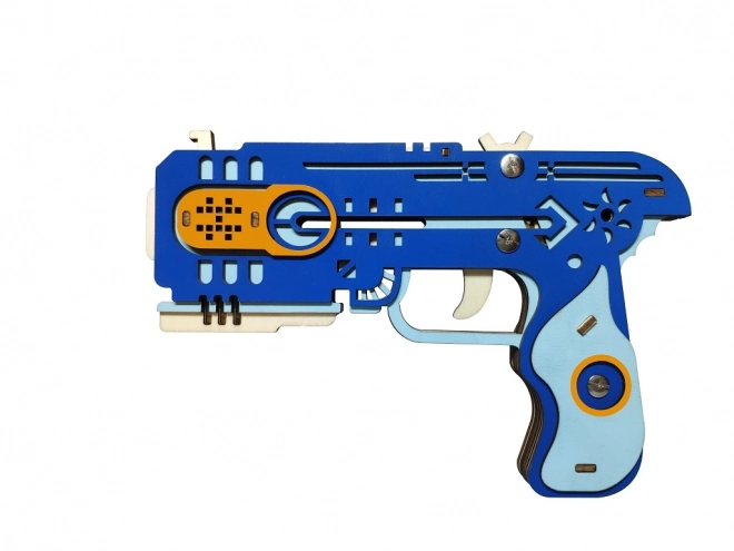 Dřevěné 3D puzzle Zbraň na gumičky Lovec draků