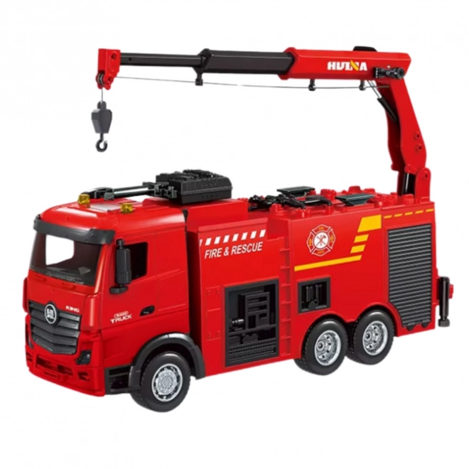 RC hasičský vůz s jeřábem 1:18