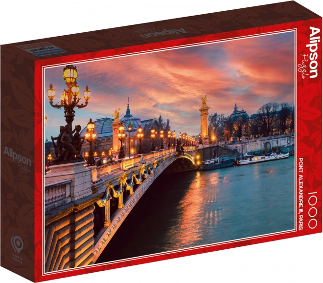ALIPSON Puzzle Most Alexandra III, Paříž 1000 dílků