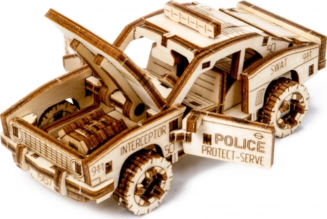 3D dřevěné puzzle - Policejní auto