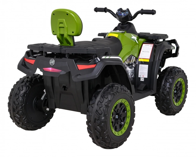 Čtyřkolka XT-Speed pro děti Zelená + 4x4 + EVA + Pomalý start + Rádio MP3 + LED dioda