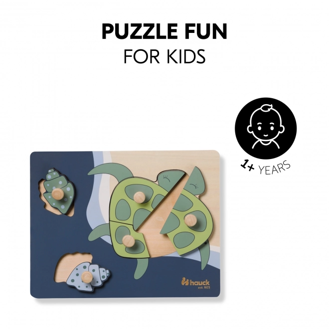 Dřevěné puzzle - Želva