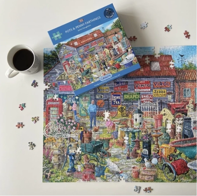 GIBSONS Puzzle Hrnce a veteš za pár drobných 1000 dílků