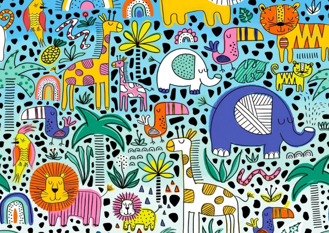 ENJOY puzzle 1000 dílků – doodle safari